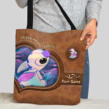 Load image into Gallery viewer, Personalized Ohana Means Family Tote Bag Custom Name Gift