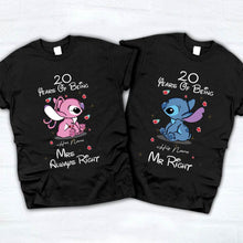 Load image into Gallery viewer, Personalized Couple T-shirt & Hoodie His & Hers Ohana Gift
