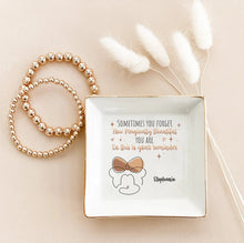 Load image into Gallery viewer, Personalized Jewelry Dish with Inspirational Quote for Mom