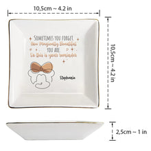 Load image into Gallery viewer, Personalized Jewelry Dish with Inspirational Quote for Mom