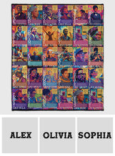 Load image into Gallery viewer, Personalized African American Inspirational Blanket Gift for Mom