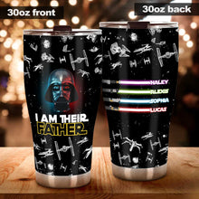 Load image into Gallery viewer, Personalized Darth Vader Star Wars Tumbler Unique Father's Day Gift
