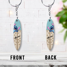 Load image into Gallery viewer, Personalized Ohana Keychain Custom Name Fiber Wood Gift