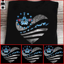 Load image into Gallery viewer, Personalized Top Gun T-shirt and Hoodie Gift for Dad | Customizable
