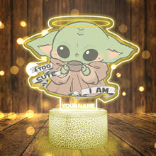 Load image into Gallery viewer, Personalized LED Shaped Light Base Cute Character Gift Idea