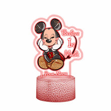 Load image into Gallery viewer, Personalized Believe In Magic Mouse Ears Custom LED Light Plaque