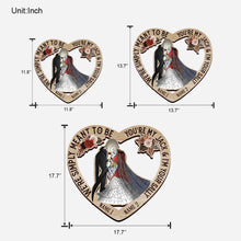 Load image into Gallery viewer, Personalized Nightmare Before Christmas Wood Sign Unique Couple Gift for Wedding Anniversary