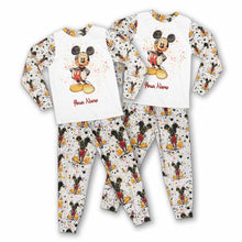 Load image into Gallery viewer, Personalized Mouse Pajamas Set Custom Name Gift for Kids