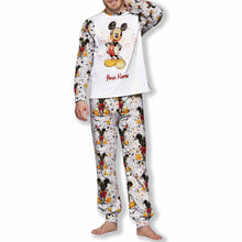 Load image into Gallery viewer, Personalized Mouse Pajamas Set Custom Name Gift for Kids