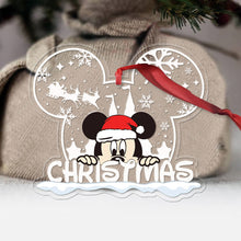 Load image into Gallery viewer, Personalized Christmas Mouse Ear Acrylic Ornament Gift