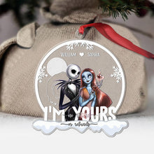 Load image into Gallery viewer, Personalized Transparent Christmas Ornament Custom Couple Gift