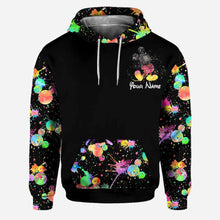 Load image into Gallery viewer, Personalized Colorful Splatter Hoodie & Leggings Set for Anniversary Gift