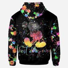 Load image into Gallery viewer, Personalized Colorful Splatter Hoodie & Leggings Set for Anniversary Gift