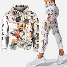 Load image into Gallery viewer, Personalized Mouse Ears Hoodie and Leggings Set for Kids, Custom Name Birthday Gift