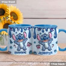 Load image into Gallery viewer, Personalized Ceramic Accent Mug Ohana Gift for Mom or Dad