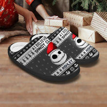 Load image into Gallery viewer, Personalized Nightmare Before Christmas Slippers with Custom Name