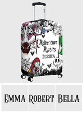 Load image into Gallery viewer, Personalized Nightmare Luggage Cover Custom Name Halloween Gift