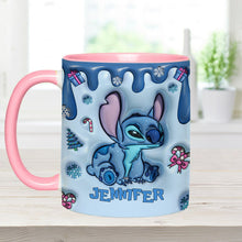 Load image into Gallery viewer, Personalized Ohana Accent Mug Custom Name Birthday Gift