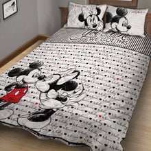 Load image into Gallery viewer, Personalized Mouse Quilt Set for Couples - Wedding Gift Idea