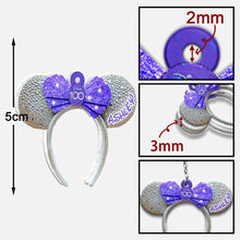 Load image into Gallery viewer, Personalized Disney 100 Years Mouse Keychain Custom Name Gift