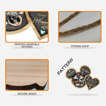 Load image into Gallery viewer, Personalized Mickey Mouse Couple Wood Sign Custom Names Gift for Anniversary