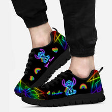 Load image into Gallery viewer, Personalized Rainbow Pride Sneakers Custom LGBT Gift