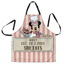 Load image into Gallery viewer, Personalized Mouse Apron Custom Name Gift for Wife