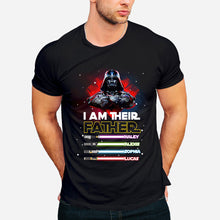 Load image into Gallery viewer, Personalized Star Wars Father T-shirt and Hoodie Gift