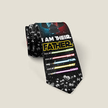 Load image into Gallery viewer, Personalized I Am Their Father Necktie Custom Name Gift for Dad
