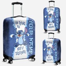 Load image into Gallery viewer, Personalized Ohana Luggage Cover Custom Name Travel Gift