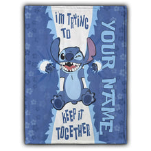 Load image into Gallery viewer, Personalized Ohana Blanket Custom Name Gift for Kids