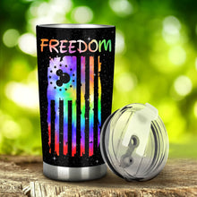 Load image into Gallery viewer, Personalized 20oz Tumbler with Freedom Design | Custom Name Gift