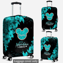 Load image into Gallery viewer, Personalized Adventure Awaits Mouse Luggage Cover for Kids