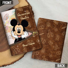 Load image into Gallery viewer, Personalized Passport Holder Custom Name Adventure Travel Gift