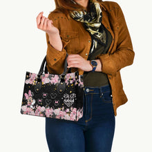 Load image into Gallery viewer, Personalized Leather Handbag with Floral Design for Nana