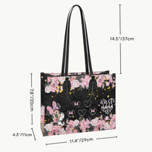 Load image into Gallery viewer, Personalized Leather Handbag with Floral Design for Nana