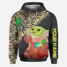 Load image into Gallery viewer, Personalized Cute Baby Yoda Hoodie & Leggings Set for Kids
