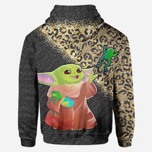 Load image into Gallery viewer, Personalized Cute Baby Yoda Hoodie & Leggings Set for Kids