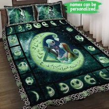 Load image into Gallery viewer, Personalized Nightmare Quilt Set Custom Names Couples Gift