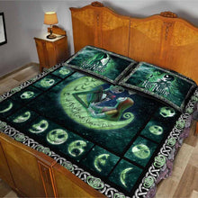 Load image into Gallery viewer, Personalized Nightmare Quilt Set Custom Names Couples Gift