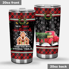 Load image into Gallery viewer, Personalized Christmas Movie Watching Tumbler Gift