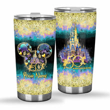 Load image into Gallery viewer, Personalized 50th Anniversary Mouse Tumbler Custom Name Gift