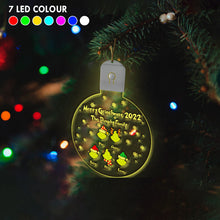 Load image into Gallery viewer, Personalized LED Acrylic Christmas Ornament Family Gift 2022