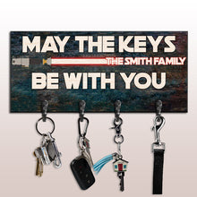 Load image into Gallery viewer, Personalized Star Wars Key Rack Custom Family Name Gift
