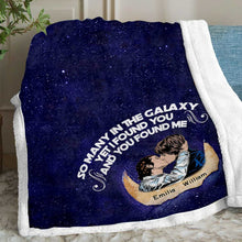 Load image into Gallery viewer, Personalized Couple Blanket So Many In The Galaxy Gift