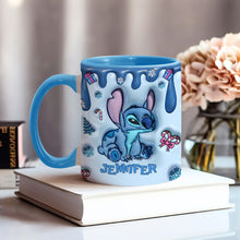 Load image into Gallery viewer, Personalized Ohana Accent Mug Custom Name Birthday Gift