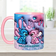 Load image into Gallery viewer, Personalized Ohana Accent Mug Custom Names Gift for Couple