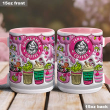 Load image into Gallery viewer, Personalized Grinchmas Coffee Accent Mug Custom Gift for Christmas