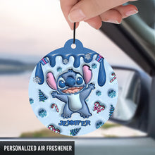 Load image into Gallery viewer, Personalized Ohana Circle Air Freshener Christmas Gift