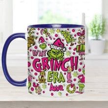 Load image into Gallery viewer, Personalized Grinch Accent Mug Custom Name Holiday Gift